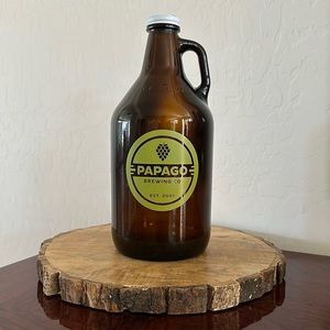 Papago Brewing Co 64 Ounce Glass Beer Growler